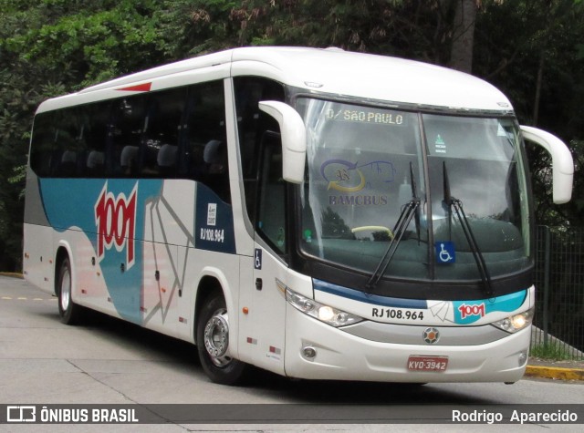 Auto Viação 1001 RJ 108.964 na cidade de São Paulo, São Paulo, Brasil, por Rodrigo  Aparecido. Número da foto: #6011311.