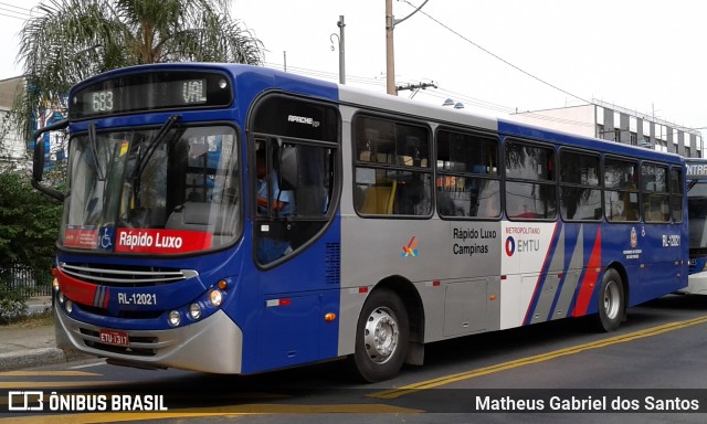 Rápido Campinas RL-12021 na cidade de Campinas, São Paulo, Brasil, por Matheus Gabriel dos Santos. ID da foto: 6010985.