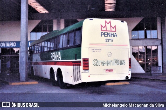 Empresa de Ônibus Nossa Senhora da Penha 33117 na cidade de Lages, Santa Catarina, Brasil, por Michelangelo Macagnan da Silva. ID da foto: 6010934.