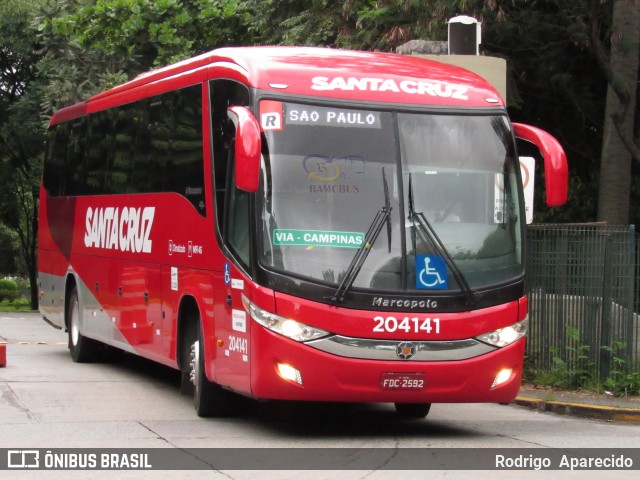 Viação Santa Cruz 204141 na cidade de São Paulo, São Paulo, Brasil, por Rodrigo  Aparecido. Número da foto: #6011324.