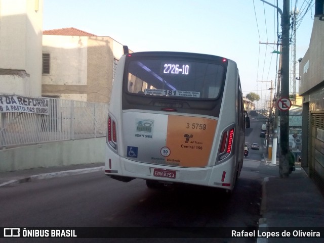 Qualibus Qualidade em Transportes 3 5759 na cidade de São Paulo, São Paulo, Brasil, por Rafael Lopes de Oliveira. ID da foto: 6011668.