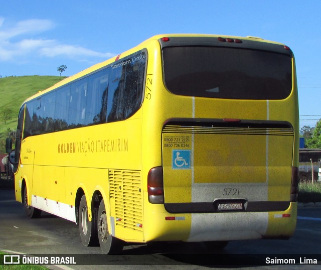 Viação Itapemirim 5721 na cidade de Viana, Espírito Santo, Brasil, por Saimom  Lima. ID da foto: 6010514.