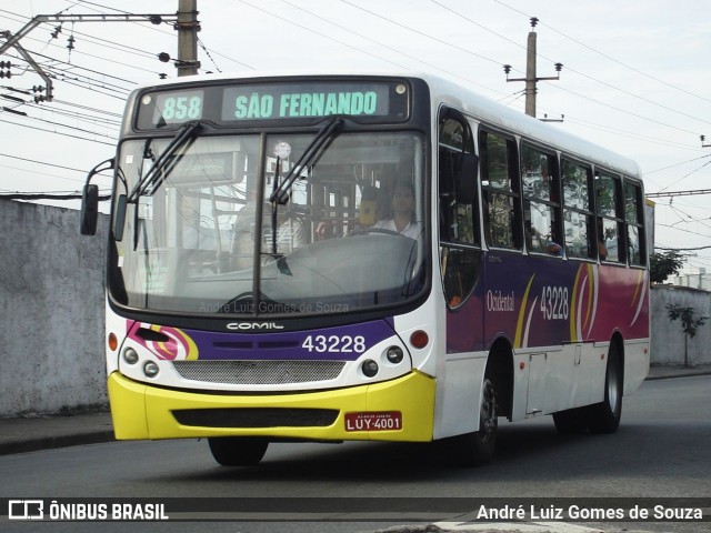 Viação Oeste Ocidental 43228 na cidade de Rio de Janeiro, Rio de Janeiro, Brasil, por André Luiz Gomes de Souza. ID da foto: 6012801.