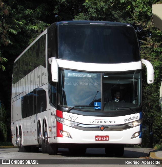 Auto Viação Catarinense 3507 na cidade de São Paulo, São Paulo, Brasil, por Rodrigo  Aparecido. Número da foto: #6015942.