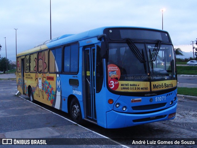 Transportes Amigos Unidos 51071 na cidade de Rio de Janeiro, Rio de Janeiro, Brasil, por André Luiz Gomes de Souza. Número da foto: #6016254.