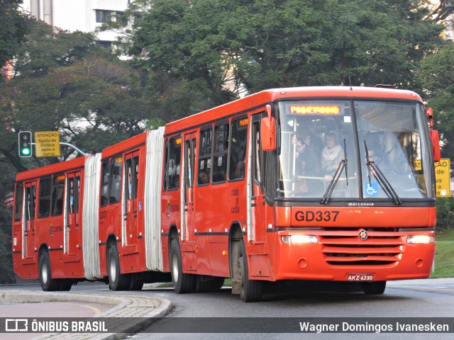 Viação Cidade Sorriso GD337 na cidade de Curitiba, Paraná, Brasil, por Wagner Domingos Ivanesken. ID da foto: 6016884.