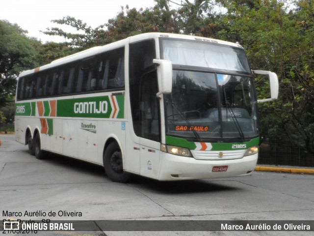 Empresa Gontijo de Transportes 21185 na cidade de São Paulo, São Paulo, Brasil, por Marco Aurélio de Oliveira. ID da foto: 6017032.