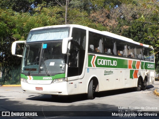 Empresa Gontijo de Transportes 20155 na cidade de São Paulo, São Paulo, Brasil, por Marco Aurélio de Oliveira. ID da foto: 6017006.