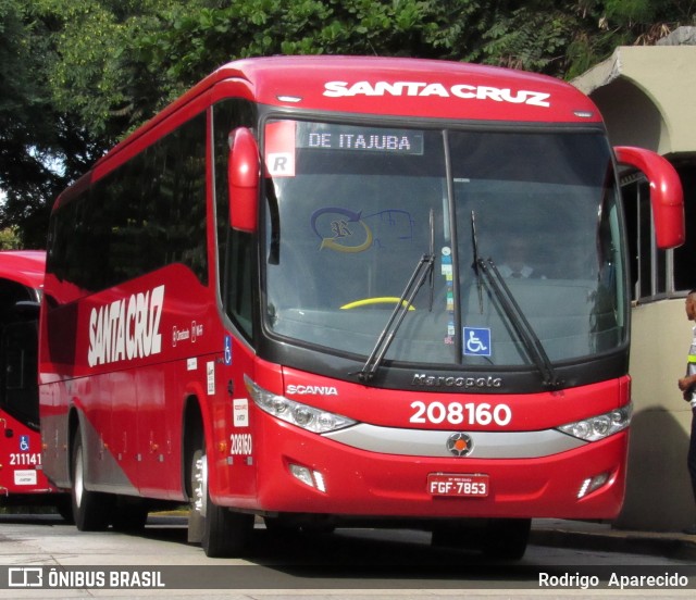 Viação Santa Cruz 208160 na cidade de São Paulo, São Paulo, Brasil, por Rodrigo  Aparecido. ID da foto: 6017120.