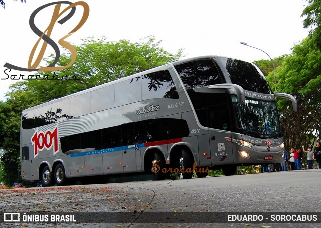 Auto Viação 1001 RJ 108.691 na cidade de São Paulo, São Paulo, Brasil, por EDUARDO - SOROCABUS. Número da foto: #6017500.