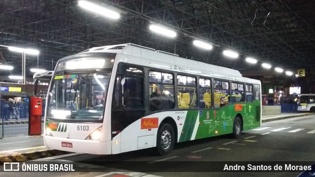 Metra - Sistema Metropolitano de Transporte 6103 na cidade de Santo André, São Paulo, Brasil, por Andre Santos de Moraes. ID da foto: 6020206.