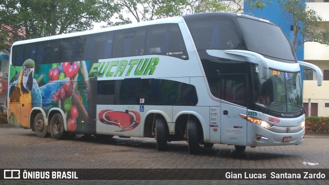 Eucatur - Empresa União Cascavel de Transportes e Turismo 4925 na cidade de Ji-Paraná, Rondônia, Brasil, por Gian Lucas  Santana Zardo. Número da foto: #6020180.