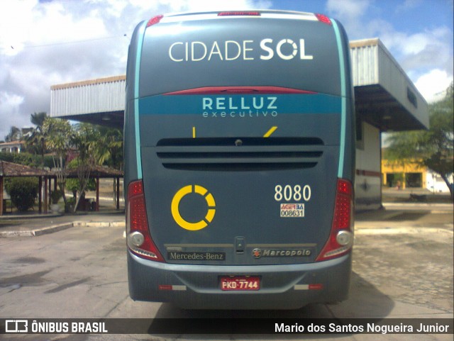 Viação Cidade Sol 8080 na cidade de Piritiba, Bahia, Brasil, por Mario dos Santos Nogueira Junior. Número da foto: #6018499.