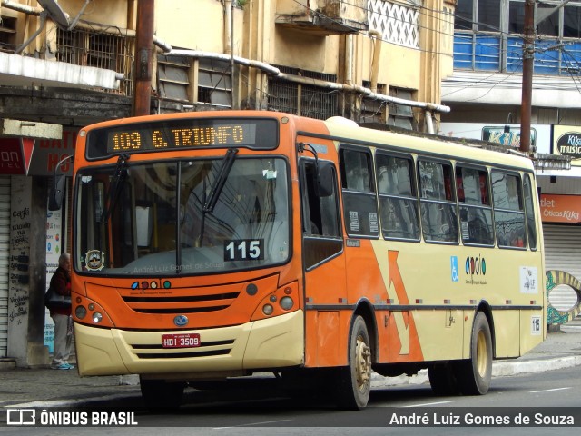 Transporte Urbano São Miguel de Uberlandia 115 na cidade de Juiz de Fora, Minas Gerais, Brasil, por André Luiz Gomes de Souza. ID da foto: 6019235.