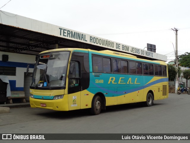 Viação Real Ita 58400 na cidade de Bom Jesus do Norte, Espírito Santo, Brasil, por Luis Otávio Vicente Domingues. Número da foto: #6019739.