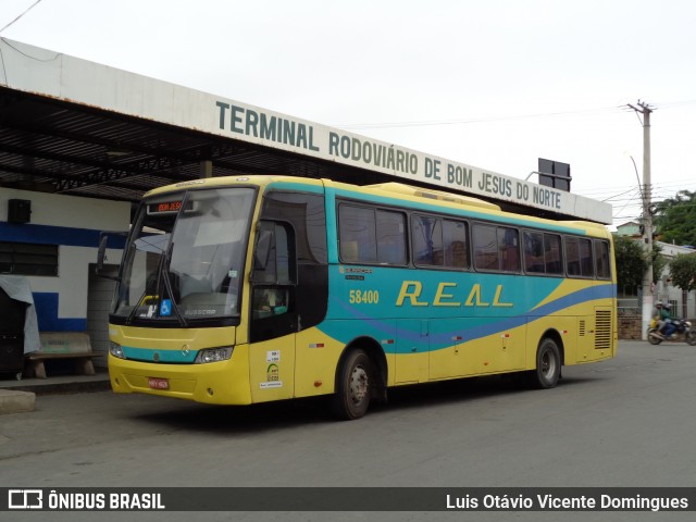 Viação Real Ita 58400 na cidade de Bom Jesus do Norte, Espírito Santo, Brasil, por Luis Otávio Vicente Domingues. ID da foto: 6019739.