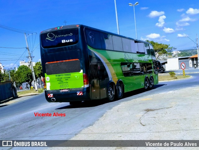 Diamond Bus Locação e Transportes 4600 na cidade de Santo Antônio do Monte, Minas Gerais, Brasil, por Vicente de Paulo Alves. ID da foto: 6019037.