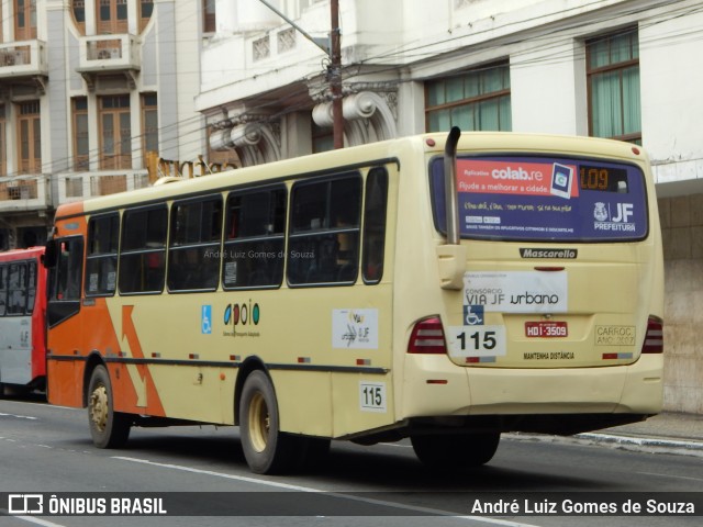 Transporte Urbano São Miguel de Uberlandia 115 na cidade de Juiz de Fora, Minas Gerais, Brasil, por André Luiz Gomes de Souza. ID da foto: 6019246.