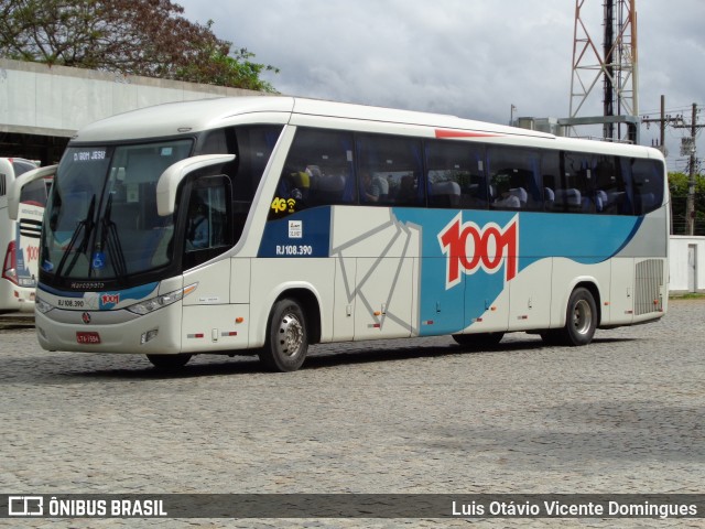 Auto Viação 1001 RJ 108.390 na cidade de Campos dos Goytacazes, Rio de Janeiro, Brasil, por Luis Otávio Vicente Domingues. ID da foto: 6019924.