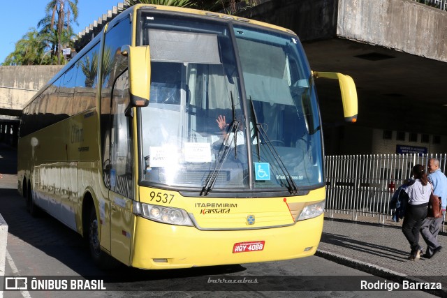 Viação Itapemirim 9537 na cidade de Belo Horizonte, Minas Gerais, Brasil, por Rodrigo Barraza. ID da foto: 6020005.