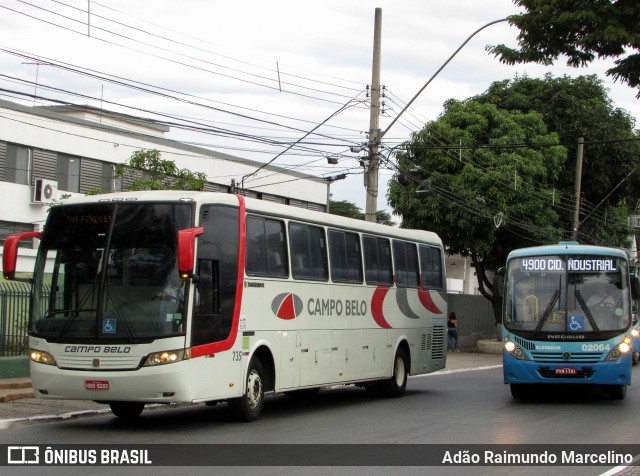 Viação Campo Belo - VCB Transportes 735 na cidade de Contagem, Minas Gerais, Brasil, por Adão Raimundo Marcelino. ID da foto: 6019802.