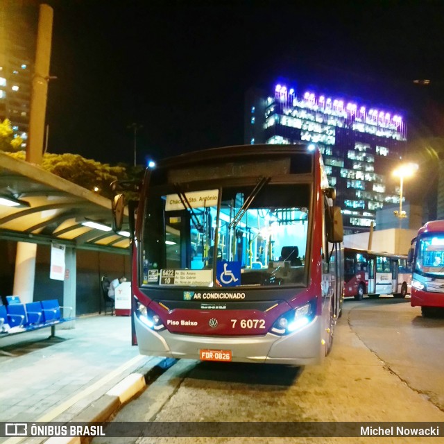 Viação Gatusa Transportes Urbanos 7 6072 na cidade de São Paulo, São Paulo, Brasil, por Michel Nowacki. ID da foto: 6020131.