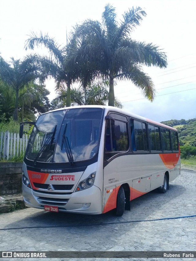 Sudeste Transporte e Turismo 2800 na cidade de Conselheiro Lafaiete, Minas Gerais, Brasil, por Rubens  Faria. ID da foto: 6019884.