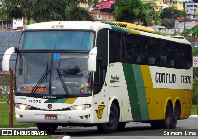 Empresa Gontijo de Transportes 17370 na cidade de Vitória, Espírito Santo, Brasil, por Saimom  Lima. ID da foto: 6018885.