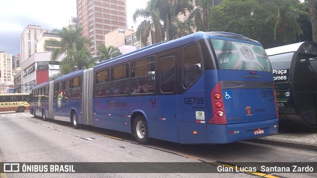 Viação Cidade Sorriso GE709 na cidade de Curitiba, Paraná, Brasil, por Gian Lucas  Santana Zardo. ID da foto: 6020114.