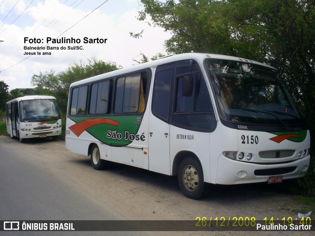 Empresa Auto Viação São José 2150 na cidade de Tubarão, Santa Catarina, Brasil, por Paulinho Sartor. Número da foto: #6020468.