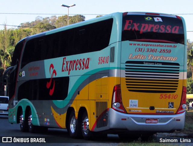 Expressa Turismo 55430 na cidade de Viana, Espírito Santo, Brasil, por Saimom  Lima. ID da foto: 6021033.