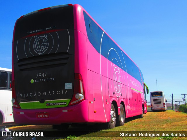 Viação Garcia 7947 na cidade de Trindade, Goiás, Brasil, por Stefano  Rodrigues dos Santos. ID da foto: 6020899.