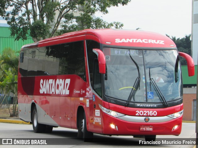 Viação Santa Cruz 202160 na cidade de São Paulo, São Paulo, Brasil, por Francisco Mauricio Freire. ID da foto: 6021311.