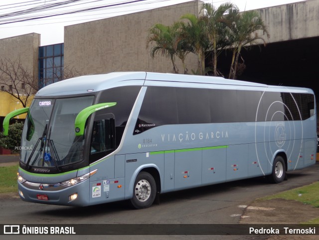 Viação Garcia 8184 na cidade de Apucarana, Paraná, Brasil, por Pedroka Ternoski. Número da foto: #6021000.