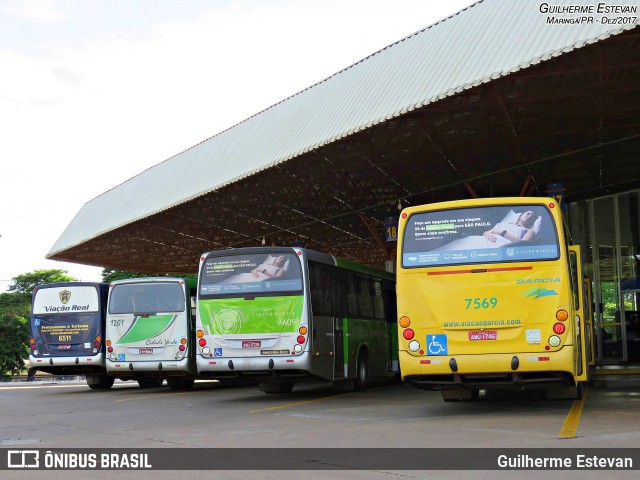 Viação Garcia 7569 na cidade de Maringá, Paraná, Brasil, por Guilherme Estevan. ID da foto: 6021776.