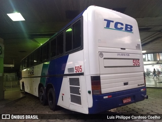 Trans Brasil > TCB - Transporte Coletivo Brasil 505 na cidade de Belo Horizonte, Minas Gerais, Brasil, por Luis Philippe Cardoso Coelho. ID da foto: 6023473.