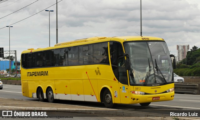 Viação Itapemirim 5813 na cidade de São Paulo, São Paulo, Brasil, por Ricardo Luiz. ID da foto: 6022792.