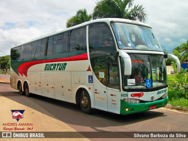 Eucatur - Empresa União Cascavel de Transportes e Turismo 4425 na cidade de Campo Grande, Mato Grosso do Sul, Brasil, por Silvano Barboza da Silva. ID da foto: 6023191.