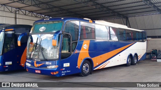 Brisa Bus 2014 na cidade de Penápolis, São Paulo, Brasil, por Theo Soliani. Número da foto: #6022794.