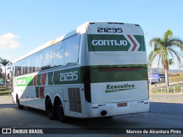Empresa Gontijo de Transportes 21235 na cidade de Perdões, Minas Gerais, Brasil, por Marcos de Alcantara Pinto. Número da foto: #6022127.