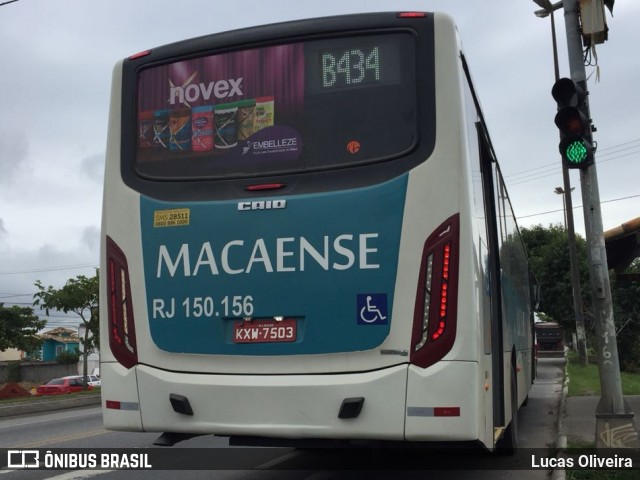 Rápido Macaense RJ 150.156 na cidade de Brasil, por Lucas Oliveira. Número da foto: #6023412.