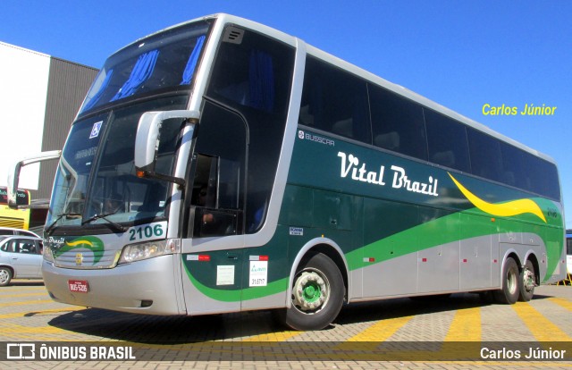 Auto Viação Vital Brazil 2106 na cidade de Trindade, Goiás, Brasil, por Carlos Júnior. Número da foto: #6022944.