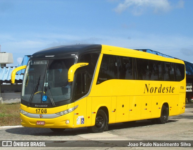 Viação Nordeste 1708 na cidade de Natal, Rio Grande do Norte, Brasil, por Joao Paulo Nascimento Silva. Número da foto: #6025548.
