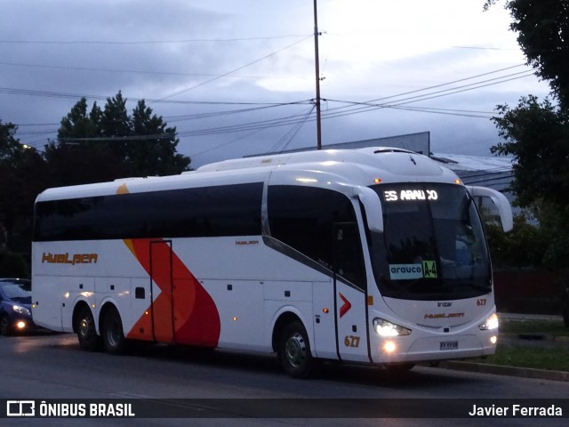 Buses Hualpén 627 na cidade de Brasil, por Javier Ferrada. ID da foto: 6026627.