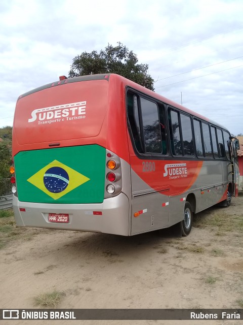 Sudeste Transporte e Turismo 2800 na cidade de Conselheiro Lafaiete, Minas Gerais, Brasil, por Rubens  Faria. ID da foto: 6026669.