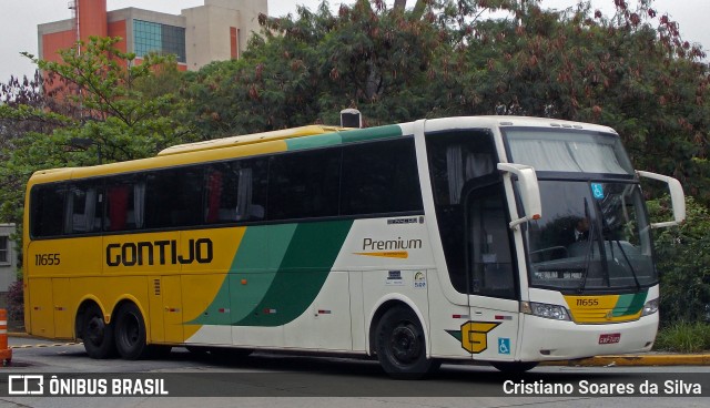 Empresa Gontijo de Transportes 11655 na cidade de São Paulo, São Paulo, Brasil, por Cristiano Soares da Silva. ID da foto: 6025208.