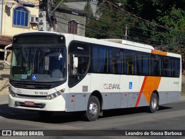 Evanil Transportes e Turismo RJ 132.116 na cidade de Nova Iguaçu, Rio de Janeiro, Brasil, por Leandro de Sousa Barbosa. ID da foto: 6026036.