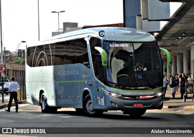 Viação Garcia 8433 na cidade de São José do Rio Preto, São Paulo, Brasil, por Aislan Nascimento. Número da foto: #6026991.