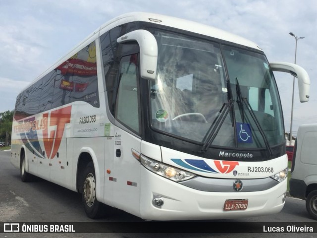 Viação Teresópolis RJ 203.068 na cidade de Rio das Ostras, Rio de Janeiro, Brasil, por Lucas Oliveira. Número da foto: #6025808.