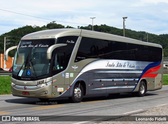 Viação Santa Rita de Cássia 1410 na cidade de Balneário Camboriú, Santa Catarina, Brasil, por Leonardo Fidelli. ID da foto: 5977180.